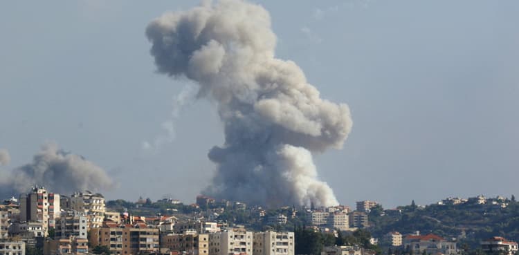 Lebanon says Israel strikes near Beirut and across south